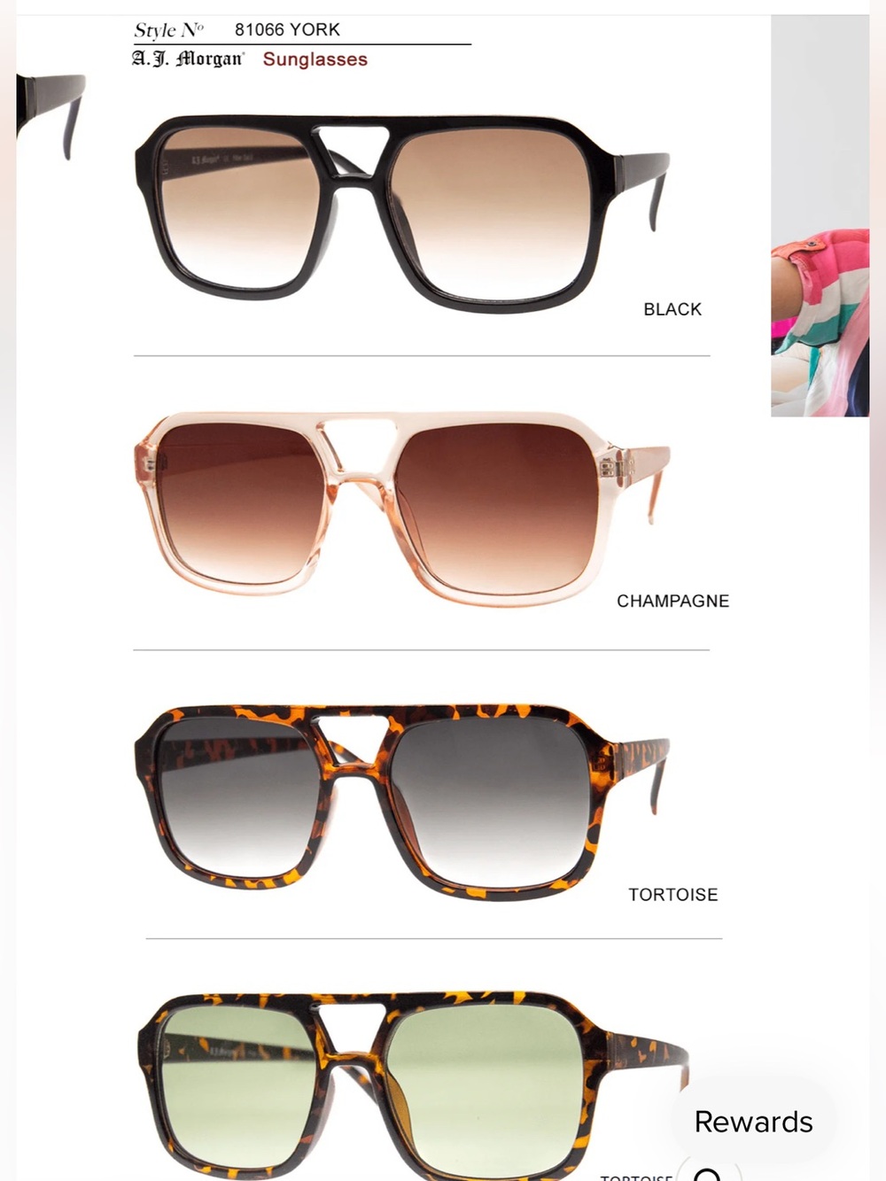 BNWT Black York Sunglasses — Aviators - Picture 3 of 3